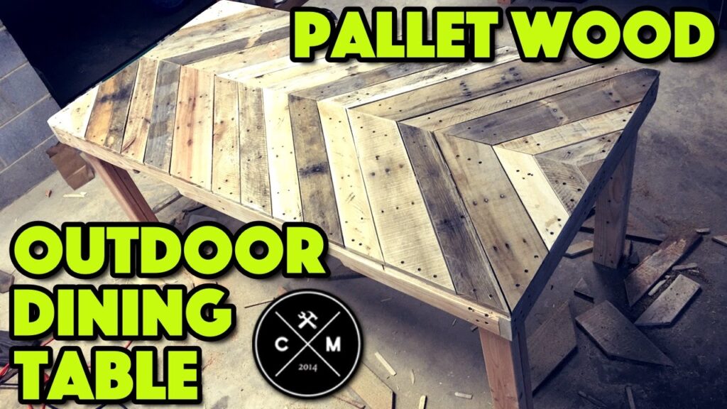 How to Build an Outdoor Dining Table from Pallet Wood