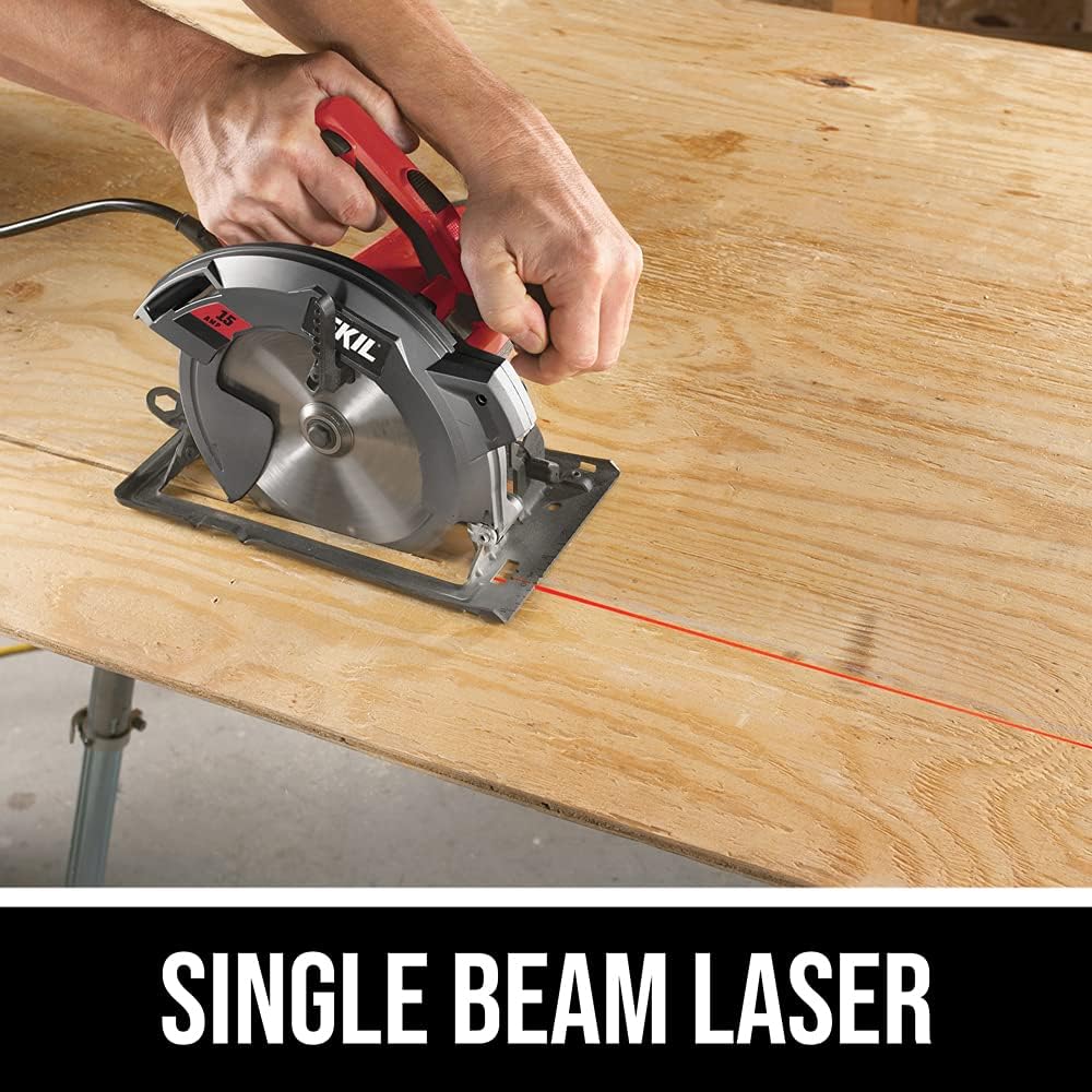 SKIL 15 Amp Circular Saw with Single Beam Laser Guide - 5280-01
