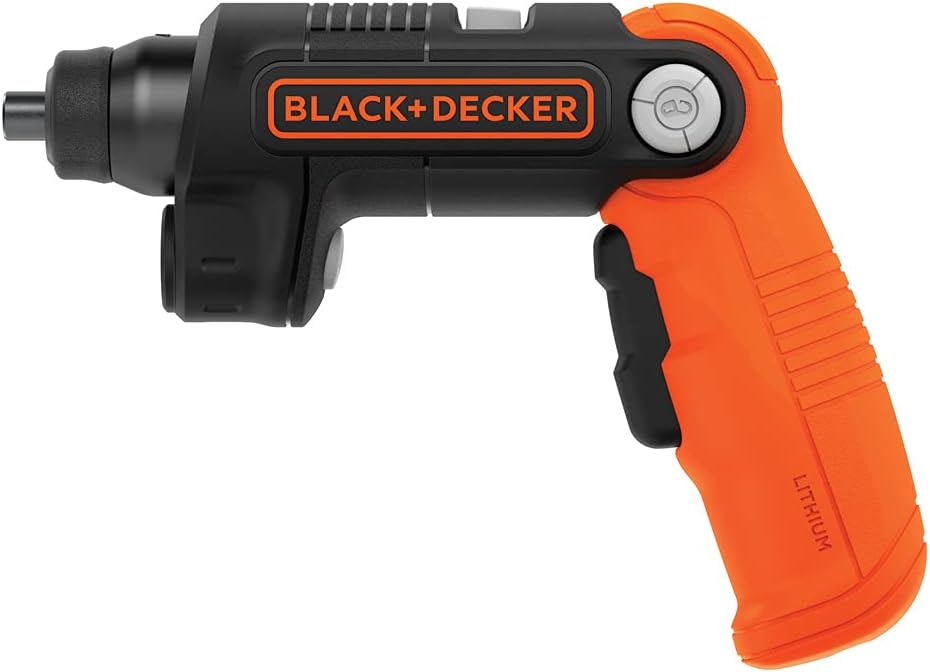BLACK+DECKER 4V MAX* Cordless Screwdriver with LED Light (BDCSFL20C), Black