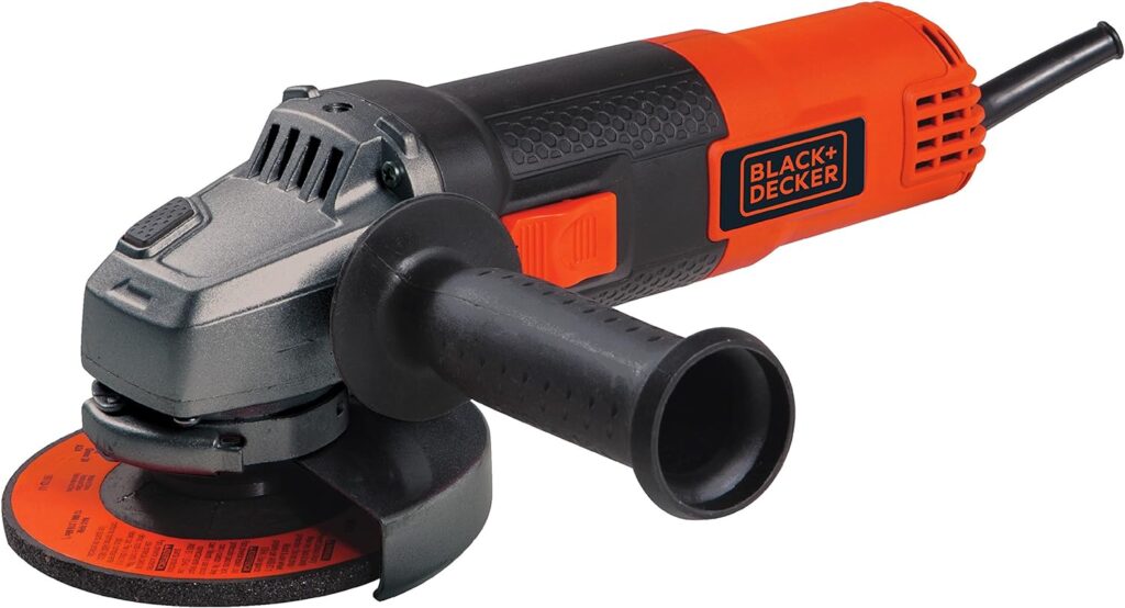 BLACK+DECKER Angle Grinder Tool, 4-1/2-Inch, 6 Amp (BDEG400)