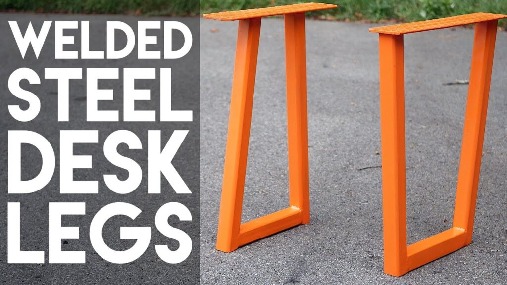 How to Build a Walnut Plywood  Steel Desk: Part 1 - Welding the Steel Legs