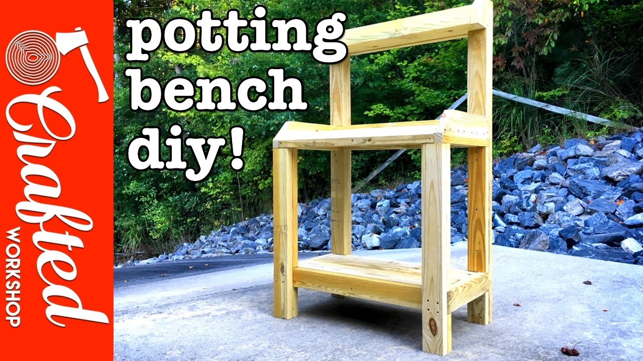 Crafted Workshop Video Tutorial: DIY Garden Potting Bench